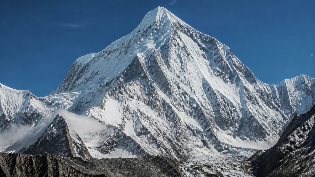 Batura –I mountain landscape in Gilgit-Baltistan