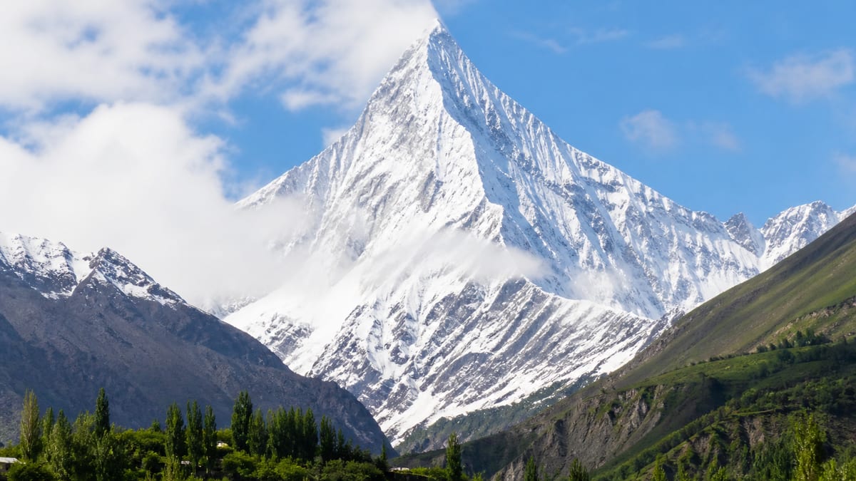 Diran/Minapin mountain landscape in Gilgit-Baltistan