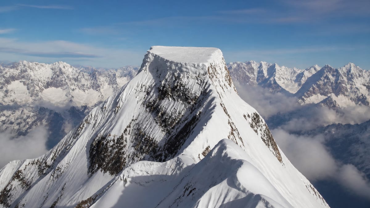 Golden Throne NE (Baltoro Kangri) mountain landscape in Gilgit-Baltistan
