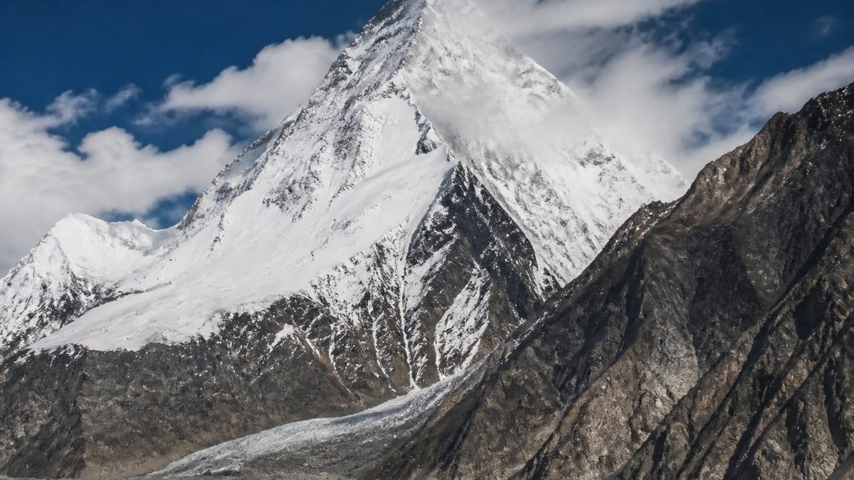 Makrong Chhish mountain landscape in Gilgit-Baltistan