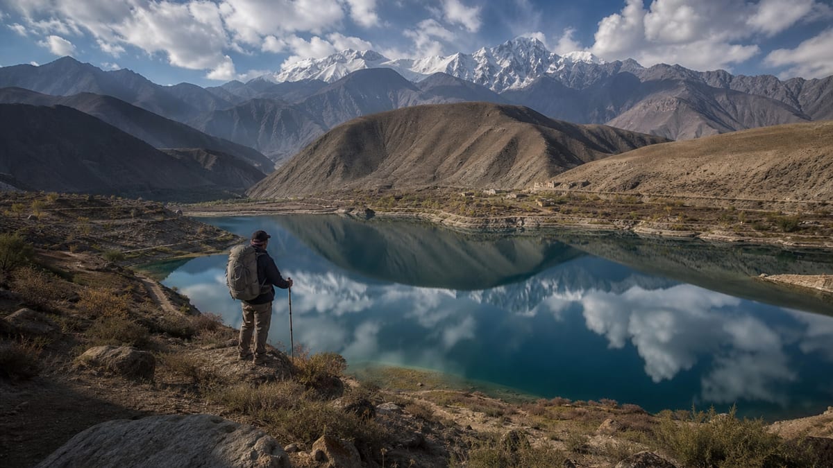 Illustrative tour travel scene representing Mountain Journeys (SMC-Pvt) Ltd in Gilgit-Baltistan