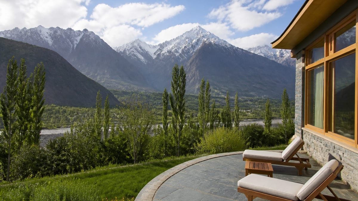 Illustrative lodging scene representing Serena Altit Fort Hunza in Gilgit-Baltistan