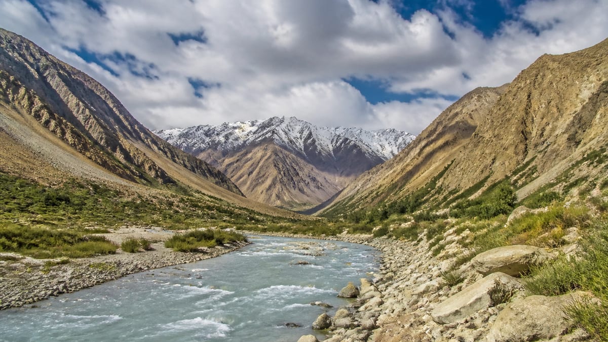 Illustrative place landscape representing Shimshal Valley in Gilgit-Baltistan