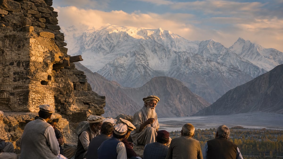 Illustrative editorial tourism scene representing Tourism Department background and history in Gilgit-Baltistan