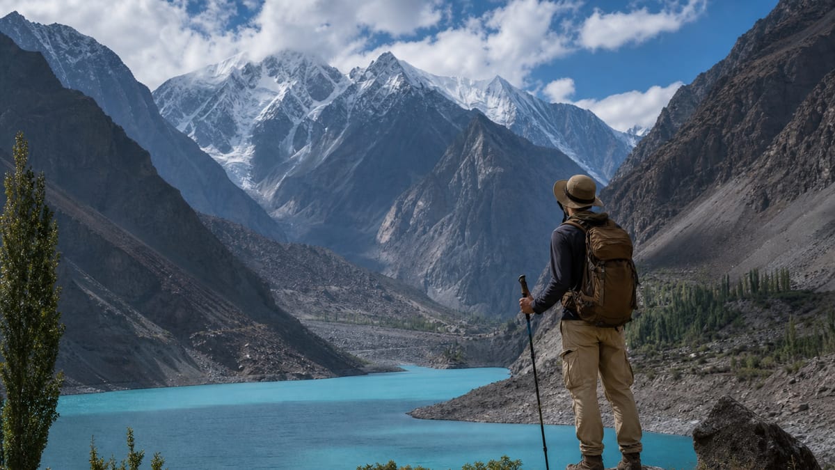 Illustrative tour travel scene representing World Travel & Tours (Pvt) Ltd in Gilgit-Baltistan